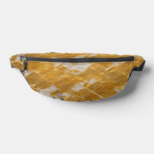 White Gold Vintage Art Deco Modern Collection Bum Bags