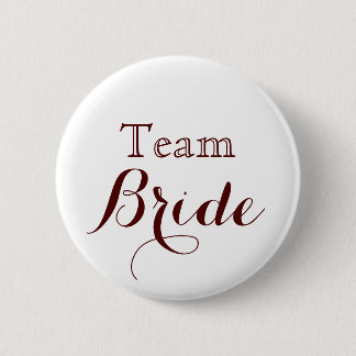 white Gold Wedding Team Bride 6 Cm Round Badge