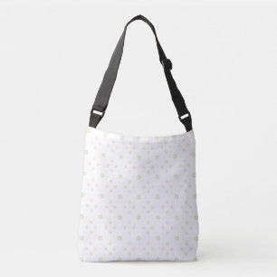 White Golden Zinnia Sun Crossbody Bag