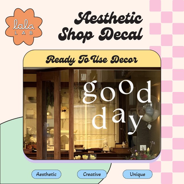 White Good Day Mirror & Window Decal Decor (Creator Uploaded)