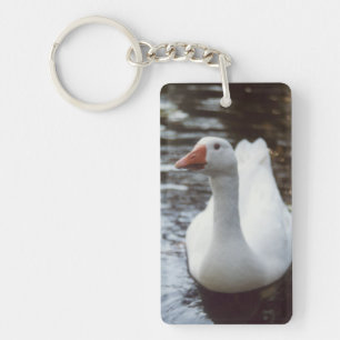 White Goose Key Ring