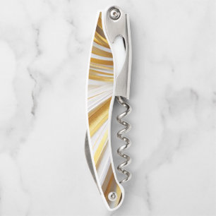 White Goud Retro Corkscrew