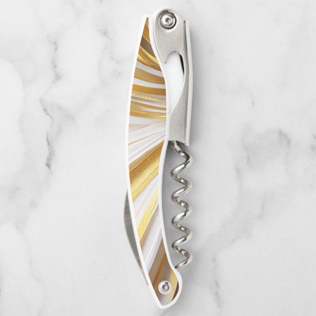White Goud Retro Corkscrew (Back)