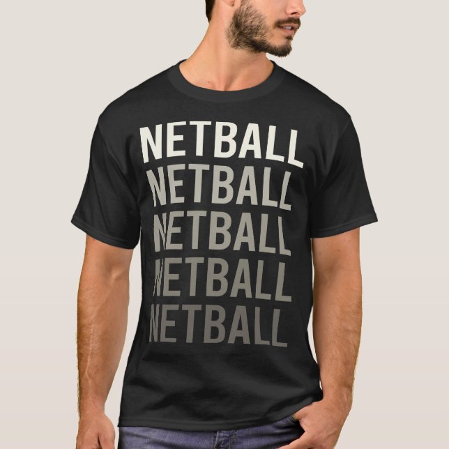 White Gradient Netball T-Shirt (Front)