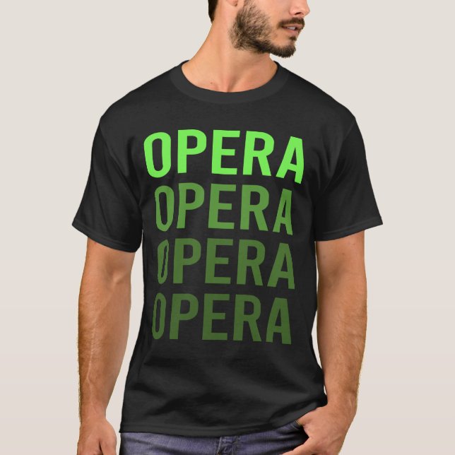 White Gradient Opera T-Shirt (Front)