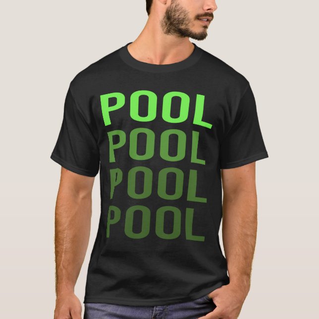 White Gradient Pool T-Shirt (Front)