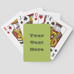 White Grape Green Spring Season Solid Colour Playing Cards