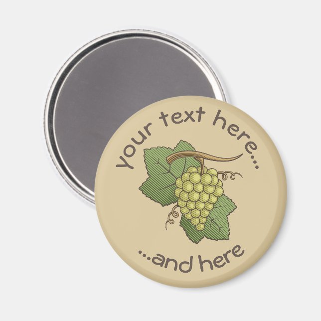 White Grapes Magnet (Front/Back)