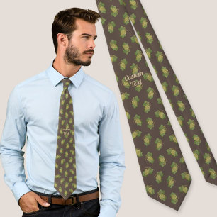 White Grapes Pattern Tie
