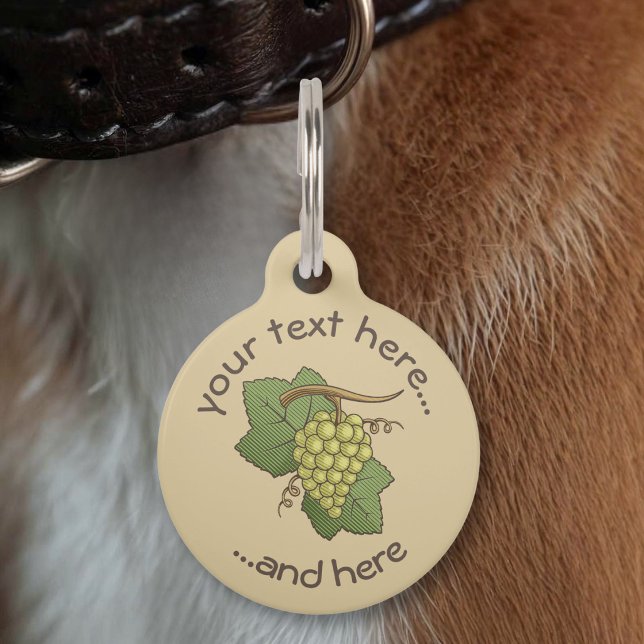 White Grapes Pet Tag (Creator Uploaded)