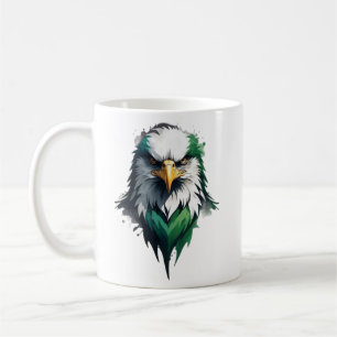 White Green Black Eagle Royal Luxury Coffee Mug