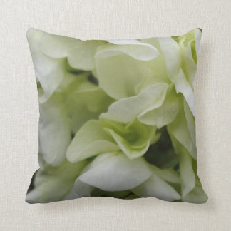White-Green Flower Petals Pillow