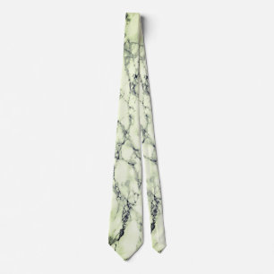 White Green Marble Stone Neck Tie