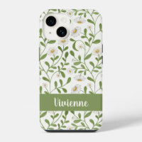 White Green Sunflower Watercolor Wildflower Name