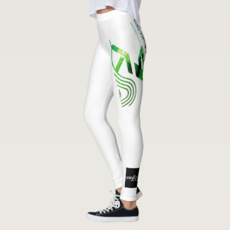 White Green Tug-of-Water Leggings