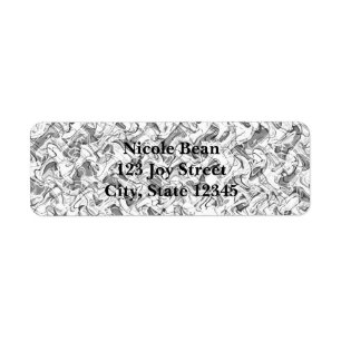 White & Grey Abstract Smoke Grunge Boys Sticker