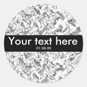 White & Grey Abstract Smoke Grunge Boys Stickers