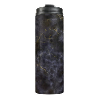 White Grey Black Gold Smoke Marble Thermal Tumbler