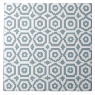 white grey geometric pattern art deco ceramic tile