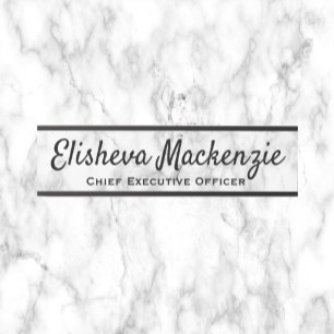 White Grey Marble Office Door Sign Name Plate