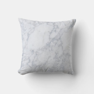 White & Grey Marble Stone Texture Cushion