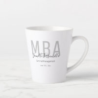 White Grey Name MBA Graduate