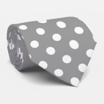 White Grey Polka Dots Pattern