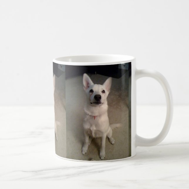white gs pup coffee mug (Right)