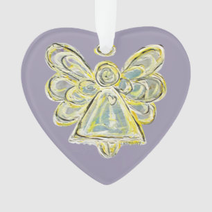 White Guardian Angel Christmas Pendant Ornament