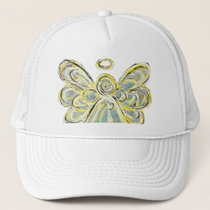 White Guardian Angel Custom Art Hat or Cap