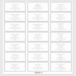 White Guest Address Labels<br><div class="desc">These white guest address labels are perfect for your rustic winter wedding. The forest green font along with the white background is sure to bring your boho Christmas theme together. Make sure to look through the rest of the collection to complete your wedding suite!</div>