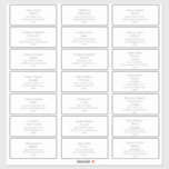 White Guest Address Labels<br><div class="desc">These white guest address labels are perfect for your rustic winter wedding. The forest green font along with the white background is sure to bring your boho Christmas theme together. Make sure to look through the rest of the collection to complete your wedding suite!</div>