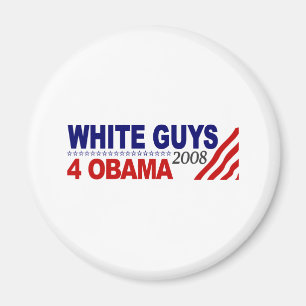 White Guys 4 Obama Magnet