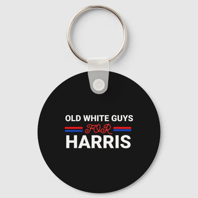White Guys For Harris Kamala  Key Ring (Front)