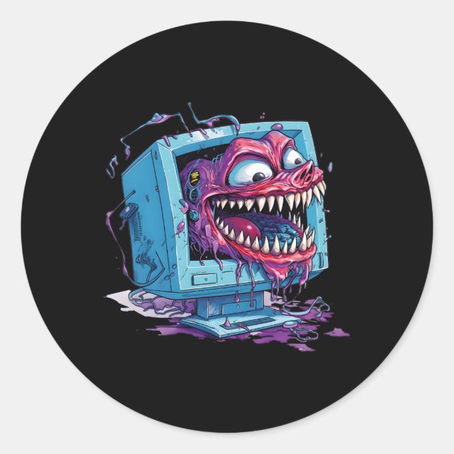 White Hacker For Cyber Warrior And Ethical Hacker Classic Round Sticker (Front)