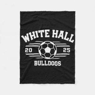 White Hall Bulldogs Soccer Ll 2025 Fleece Blanket