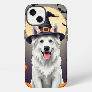 White Halloween Dog iPhone 13 Case