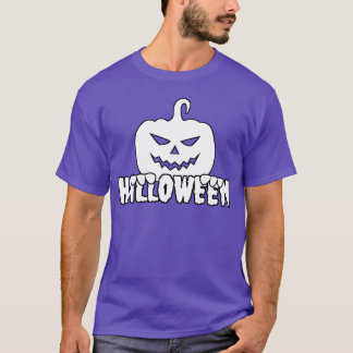 White Halloween retro T-Shirt
