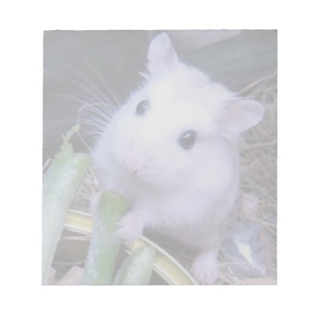 White Hamster Notepad (Front)