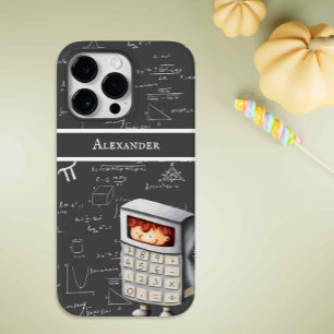 White Handwritten Mathematic Formulas Calculator  Case-Mate iPhone 14 Pro Max Case