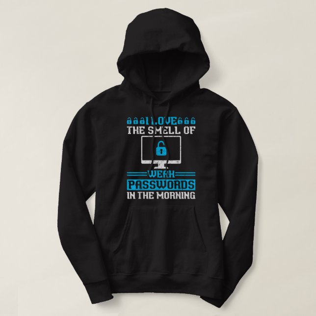 White Hat Ethical Hacker - Cyber Network Security  Hoodie (Design Front)