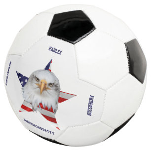 White Head Eagle, The American Flag, Star Soccer Ball