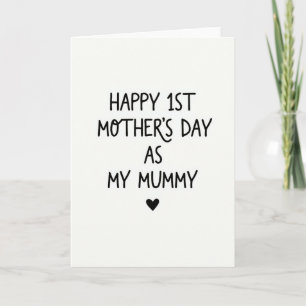 White Heart First Mothers Day Card