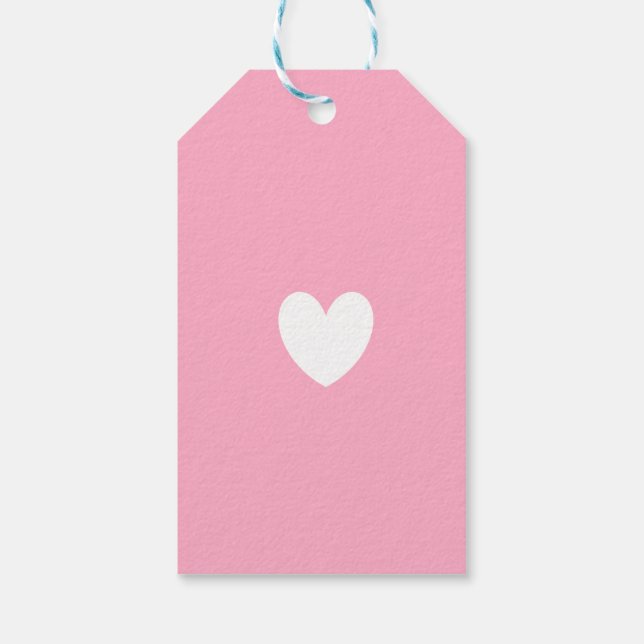 White Heart Gift Tags (Back)