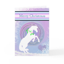 White Heart Horses V Holiday (Pink/Lav Swirl)