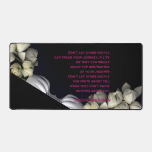 "White heart in black from moon" & "Journey Desk Mat