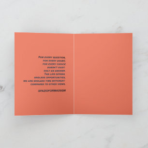 "White heart in black from sun" & Doubt Card