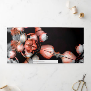 "White heart in black from sun" & Journey Tri-Fold Holiday Card