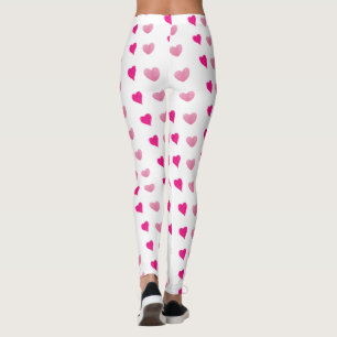 White heart Leggings