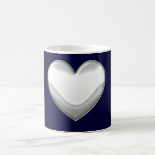 White Heart Mug